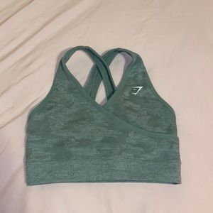 Gymshark Camo Bra Sage Green